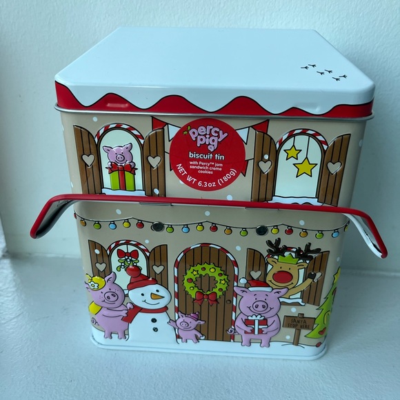 M&S Percy Piggy bank Empty Biscuit Tin - Picture 5 of 5